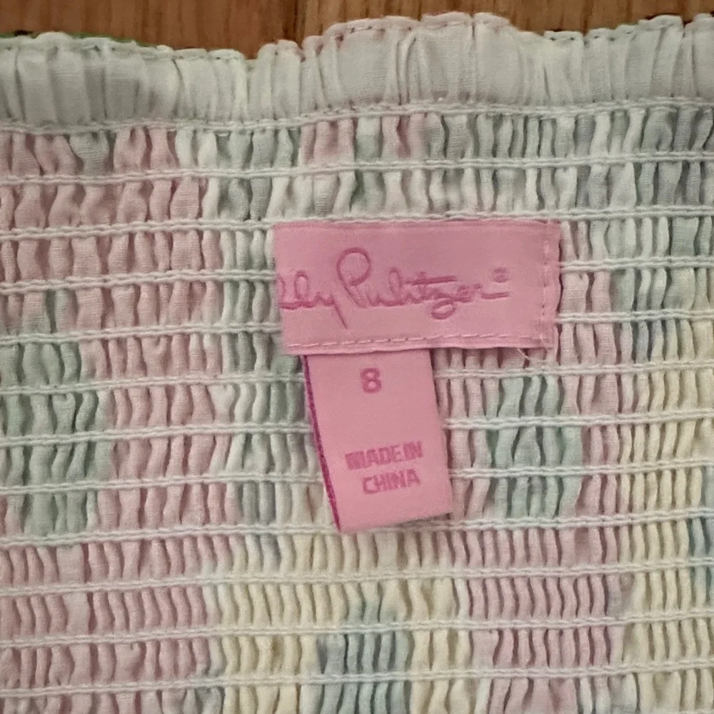 Lilly Pulitzer Strapless Floral Dress - Pink, Yellow, Green - Picture 2 of 4